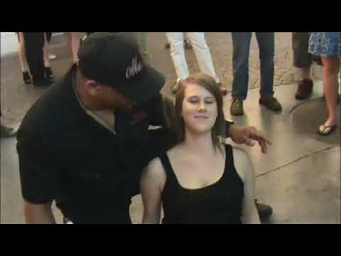 Hypnotist Mr P demonstrates rapid hypnosis