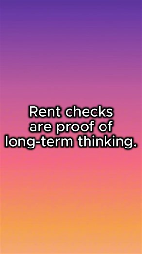 Rent checks are proof of long-term thinking #realestateinvestment #realestateinvestment