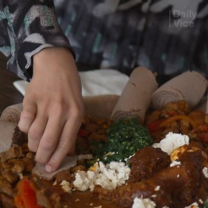1.1M views · 137 reactions | In Ethiopian cuisine, injera is the food, the cutlery and the backdrop for your favourite dishes. Eden Hagos aka Black Foodie tells us more. | VICE Canada | Facebook