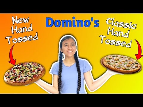 Domino's New Hand Tossed VS Classic Hand Tossed Pizza Base/Crust Comparison 😋