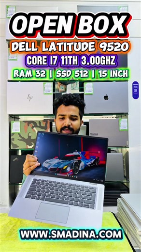 *🔥 Dell Latitude 9520 – Premium Business Laptop 🔥 💻 Processor: Intel Core i7-1185G7 (11th Gen, 3.0–4.8GHz) 🧠 RAM: 32GB DDR4 – Smooth Multitasking 💾 Storage: 512GB NVMe SSD – Fast Boot & Load 🖥️ Display: 15” Full HD Narrow Bezel 🎨 Graphics: Intel Iris Xe 🏗️ Build: Ultra Slim Premium Metal Body ⌨️ Keyboard: Backlit – Work Anytime 🔐 Security: Face Lock (IR Camera / Windows Hello) 🔊 Audio: Premium Stereo Speakers 🔌 Ports: HDMI, USB-C, Type-C Charging 🛡️ OS: Windows 11 Pro 📝 Software: Mi