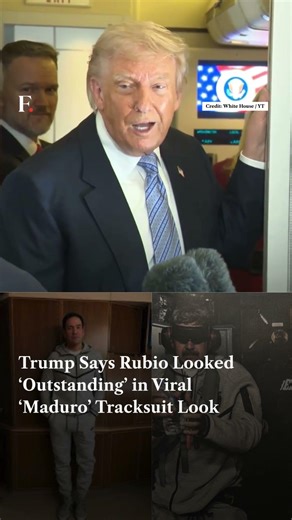 Trump Praises Rubio’s Viral ‘Maduro’ Tracksuit Look | Subscribe the Firstpost