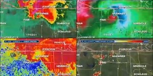 Doppler Radar loop of tornadoes that hit Oklahoma | Latest Weather Clips | FOX Weather