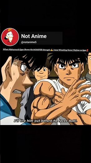 When Makunouchi Ippo Shows His MONSTER Strength 💪| Arm Wrestling Scene |Hajime no Ippo🥊#hajimenoippo