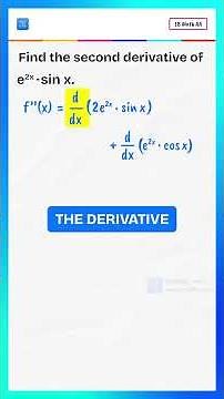 Master the Product Rule: Find the Second Derivative of e^(2x)·sin(x) Step-by-Step!