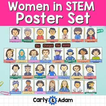 Women in STEM Women's History Month Poster Set STEM Classroom Decor