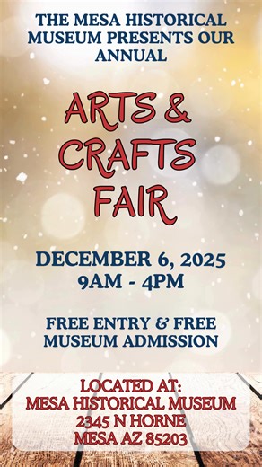 Take a peek at some of the incredible artisans you’ll meet at this year’s Mesa Arts & Crafts Fair! 60 local makers, food trucks, live music, and free admission at the Mesa Historical Museum on Dec. 6 | Mesa Historical Museum