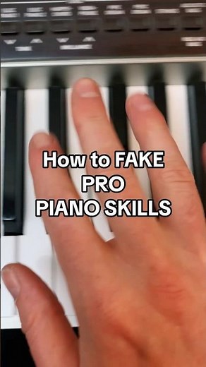 How 2 FAKE PRO PIANO SKILLS 🤯 #piano #easypiano
