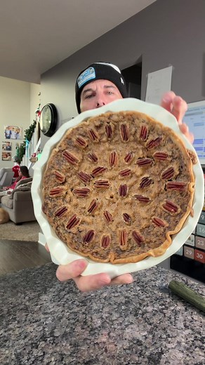 Caramel-Bottom Sweet Potato Pie with Pecan Pie Top