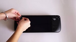 For Steam Deck Accessories Kit, Includes Touchpad Sticker, Dust Filter Cover, Steam Deck Thumb Grip Caps, Silicone Dust Plugs, Protection Sticker Anti-Wear Deck Skin Set (Black, 28pcs/set)