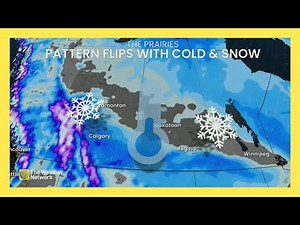 Pattern Flips Brings Cold and Snow for the Prairies, Timing Here | #forecast
