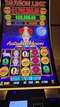 4 MOONS TRIGGER FREE SPINS Re-Trigger! 🔥 Wilds Everywhere — Dragon Link Autumn Moon Venetian