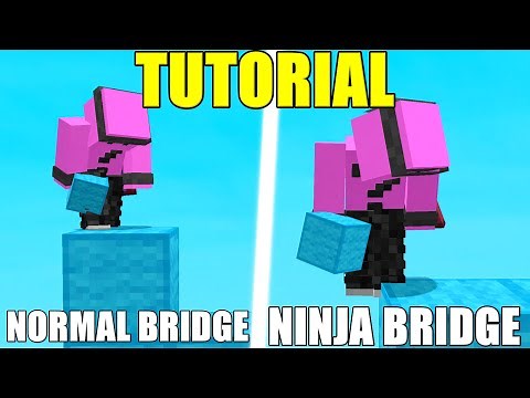 Como fazer pontes no Minecraft (BedWars) [Ninja Bridge, Normal Bridge, Ninja pra cima]
