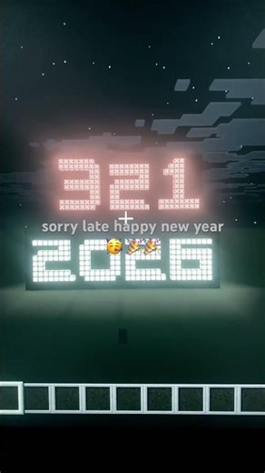 New year countdown ( Minecraft edition ) #newyear2026