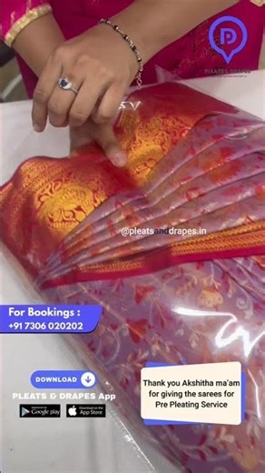 ✨💃 Get Ready for Flawless Saree Pre-Pleating!