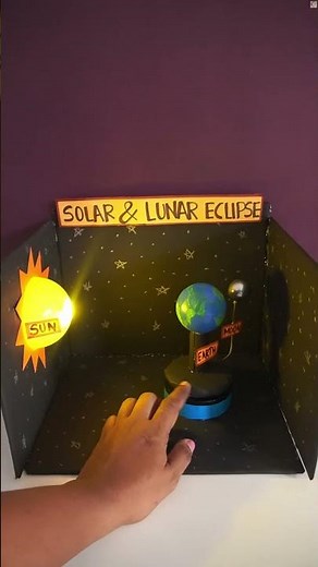 3D Solar and Lunar Eclipse Working Model: Step-by-Step Guide | Easy Science Project : Eclipse Model