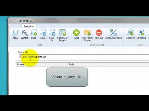 Using Autodesk ScriptPro to Update Block in Multiple Files