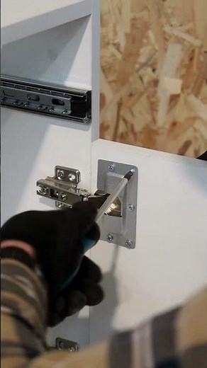 Fix sagging cabinet doors in minutes! #woodworking