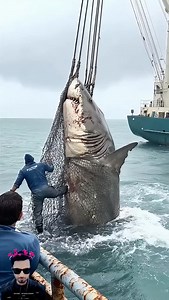 Massive Shark Caught_ Crew Battles the Beast with Giant Net 🦈💥⚓ _DeepSeaMonster _FishingAction | Ai Genrate