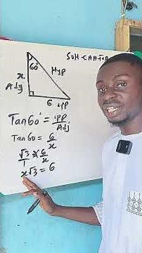 Right-angle triangle _ Trigonometric using SOHCAHTOA #maths #basicproblems #trigonometry #triangle