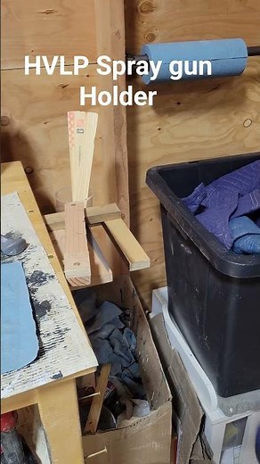DIY HVLP Spray gun holder rack
