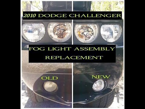 How to replace fog light assembly Dodge Challenger