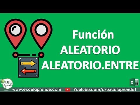 Función ALEATORIO y ALEATORIO.ENTRE | Excel Aprende