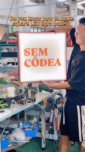 Lizi sign on Instagram: "Do you know how to make square LED light boxes？ #lightbox #ledsign #acryliclightbox #advertisingsign #advertising #advertisingfactory #sign #ledlightbox #storesign #ledlights"