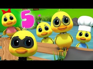 Five Little Ducks | Nursery Rhymes For Kids | Baby Songs | Children Rhyme By Junior Squad