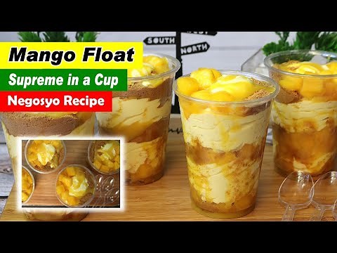 Mango Float Supreme in a Cup Recipe | Mango Float in a Cup
