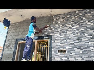 Modern 3D Wall Tile Installation_How To Laying Front Wall Tile Design Accurately|Wall Tile fitting