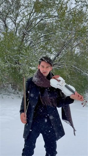 Bella Ciao Violin Cover ❄️ Joyful Winter Snow Performance | David Bay