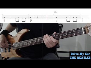 Drive My Car by The Beatles - Bass Cover with Tabs Play-Along
