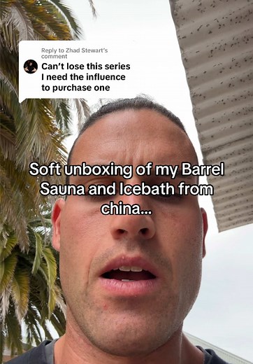 Barrel Sauna and Ice Bath Unboxing from China