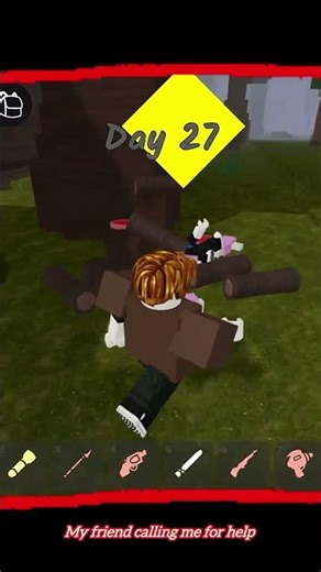 My friend calling me fast #roblox #99nightintheforest
