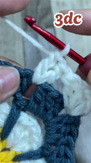 STOP! THIS GRANNY SQUARE IS INSANELY ADDICTIVE #short #grannysquare