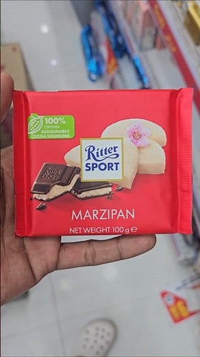 🌸 Ritter Sport Marzipan Chocolate Review | Almond Lovers Must Try! 🍫 #viral #trending #ytshorts