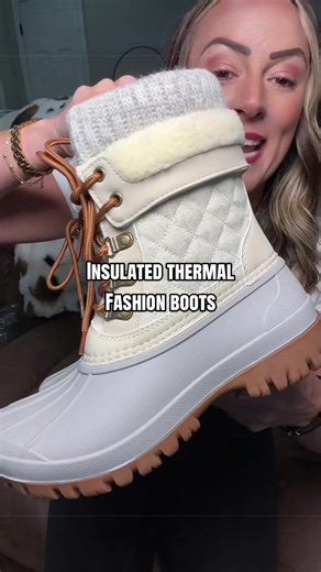 These are giving cute winter boots without sacrificing warmth 🤎❄️ Insulated, cozy, and that neutral color goes with EVERYTHING. Perfect for cold days when you still want your outfit to look put together! #winterfashiontrends #winterboots #snowboots #affordablefinds #wintershoes