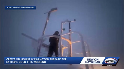 Crews on Mount Washington prepare for extreme cold this weekend
