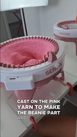 Easter Beanie in RECORD Time made on a Sentro knitting machine