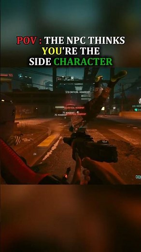 The Most Confident NPC in Cyberpunk 💀 #gaming #funny