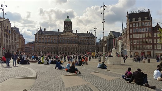 Amsterdam Spring Walking Tour – Explore Central Streets and Canals 4K