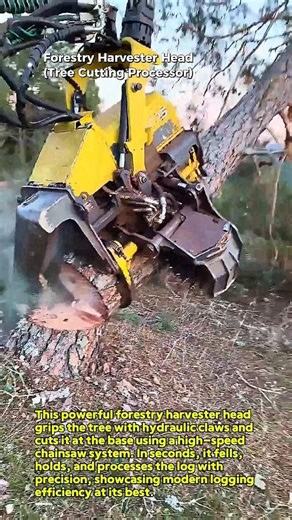 Insane Tree Cutting Machine in Action! Watch This Harvester Drop a Pine in Seconds Flat!