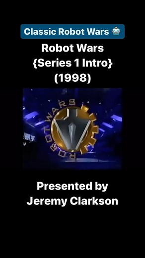 Childhood Nostalgia  on Instagram: "Robot Wars {Series 1 Intro} (1998) Aired/Released on: BBC Two, VHS & DVD  Presented by Jeremy Clarkson #childhood #nostalgia #childhoodmemories #britishtv #bbc #robotwars #jeremyclarkson #1998 #90s #90stv #90skid #90snostalgia #throwback"