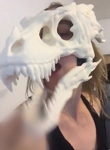 Watch Dino Mask Moving Jaw Decor on Amazon Live