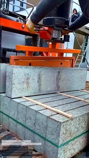 Concrete Block Lifting Process | Industrial Vacuum Lifter Handling System