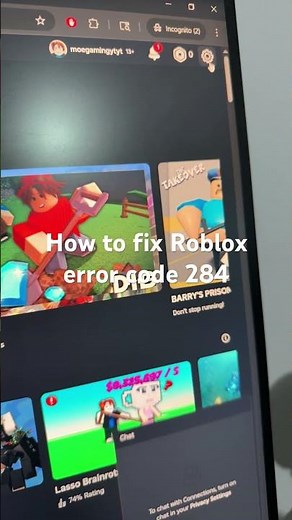 How to fix Roblox error code 284