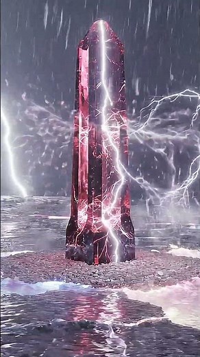 When lightning meets a ruby tower