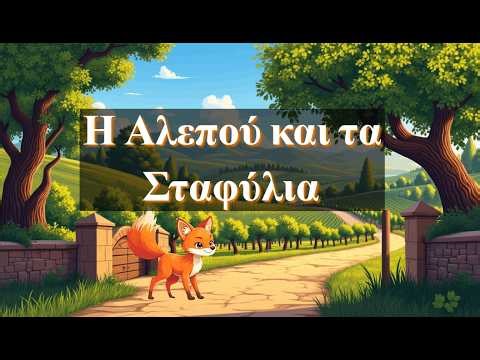 Η Αλεπού και τα Σταφύλια 🍇 | Μύθος του Αισώπου | Παιδικό Παραμύθι με Δίδαγμα