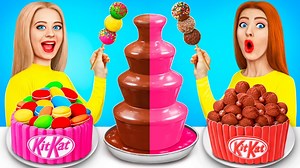 141K views · 2.6K reactions | Expensive vs Cheap Chocolate Fountain Fondue Challenge! | Ratata | Facebook